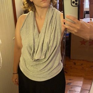 Complex Geometries cotton cowl neck top